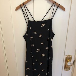 Oak and Fort black and floral sundress size XS/S